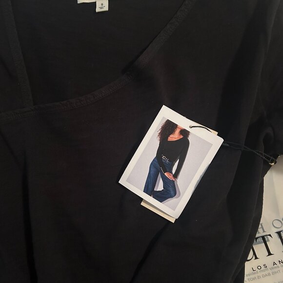 Nation Los Angeles "Anita" Asymmetrical top in Black (S) - NEW with tags - Picture 5 of 7